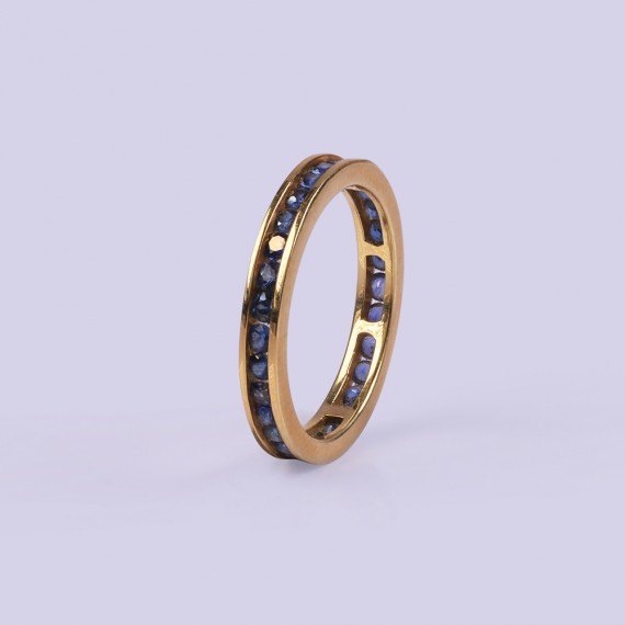  Vintage Blue Sapphire Ring