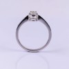 Pear diamond silver ring