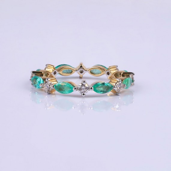 Elizabeth emerald ringband