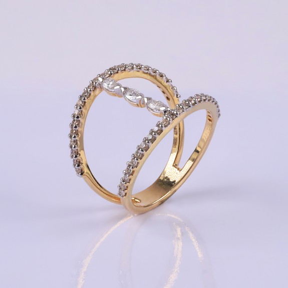 Diamond Oyster Ring