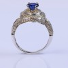 Blue elizabeth halo ring