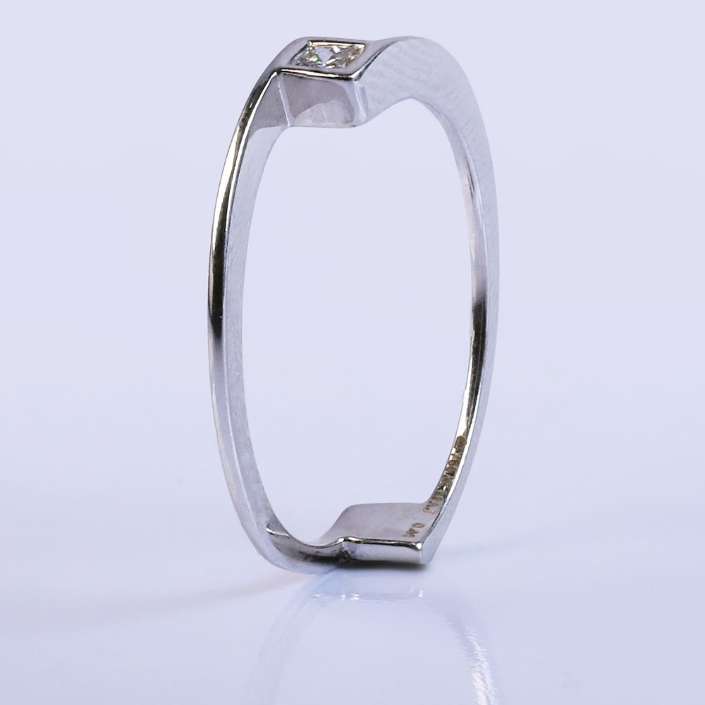 Young and beautiful diamond ring
